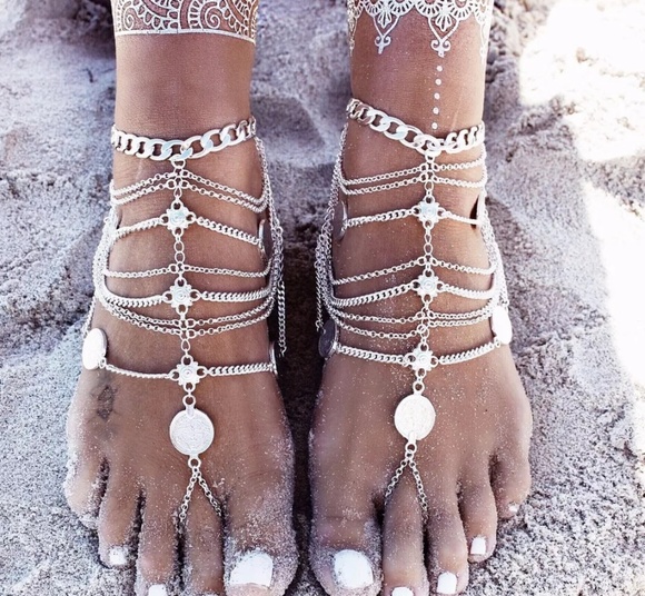 Jewelry - 🥂HP🥂COIN BRACELET SANDALS